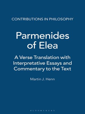 cover image of Parmenides of Elea